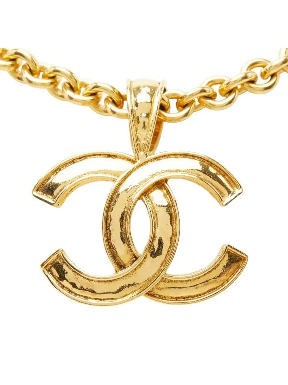 Chanel Cc Logo Chain Pendant Necklace #327491C96B